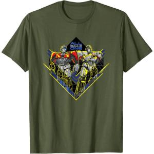 imageTransformers One All Are One Orion Pax ampamp D16 Logo TShirtOlive Green