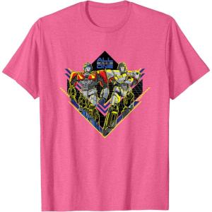 imageTransformers One All Are One Orion Pax ampamp D16 Logo TShirtPink Heather