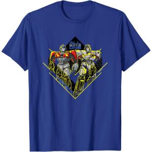 imageTransformers One All Are One Orion Pax ampamp D16 Logo TShirtRoyal Blue