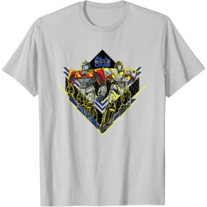imageTransformers One All Are One Orion Pax ampamp D16 Logo TShirtSilver Grey