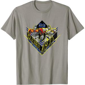 imageTransformers One All Are One Orion Pax ampamp D16 Logo TShirtSlate Grey