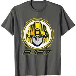 imageTransformers One B127 Bumblebee Face Poster TShirtAsphalt Grey