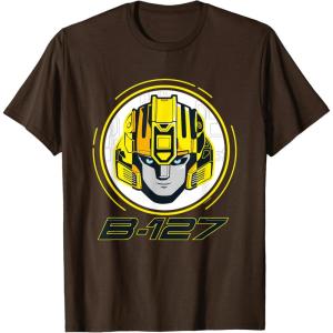 imageTransformers One B127 Bumblebee Face Poster TShirtBrown