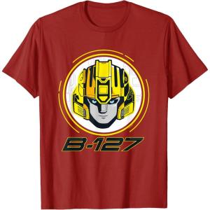 imageTransformers One B127 Bumblebee Face Poster TShirtCranberry Red