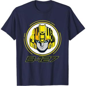 imageTransformers One B127 Bumblebee Face Poster TShirtNavy Blue