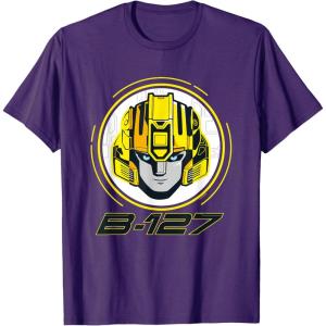 imageTransformers One B127 Bumblebee Face Poster TShirtPurple