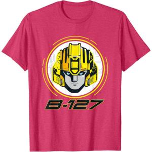 imageTransformers One B127 Bumblebee Face Poster TShirtRed Heather