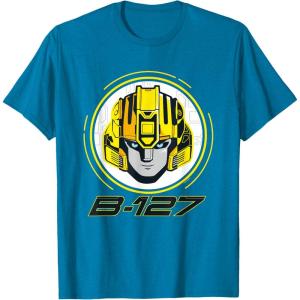 imageTransformers One B127 Bumblebee Face Poster TShirtSapphire Blue