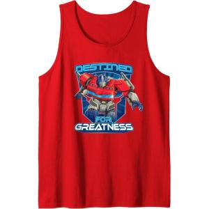 imageTransformers One Destined For Greatness Optimus Tank TopRed