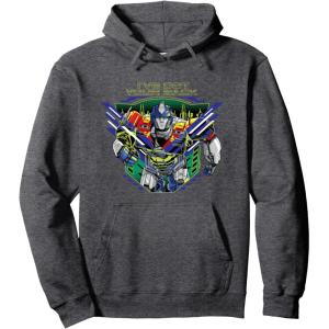 imageTransformers One Ive Got Your Back Orion Pax Logo Pullover HoodieDark Heather Grey