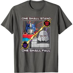 imageTransformers One One Shall Stand One Shall Fall Poster TShirtAsphalt Grey