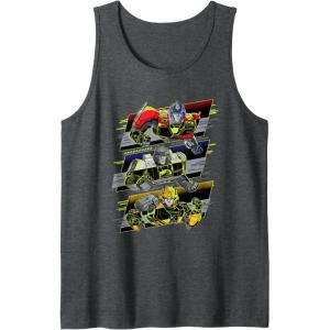imageTransformers One Orion Pax D16 ampamp B127 Heroic Panels Tank TopDark Heather Grey