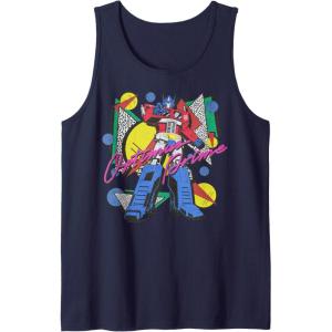 imageTransformers Retro Optimus Prime 80s Print Tank TopNavy Blue