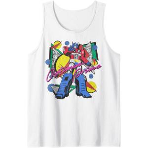 imageTransformers Retro Optimus Prime 80s Print Tank TopWhite