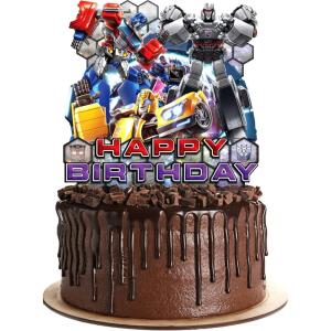 imageTreasures Gifted Officially Licensed Transformers Cake Topper  Transformers Cake Decorations  Transformers Party Supplies  Transformers Birthday Party Supplies  Transformers Birthday Decorations