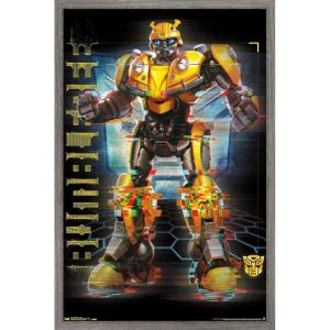 imageTrends International Hasbro Transformers Bumblebee  Glitch Wall Poster 14725quot x 22375quot Barnwood Framed VersionBarnwood Framed Version