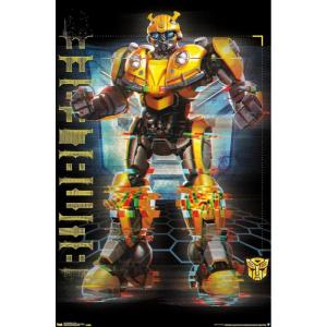 imageTrends International Hasbro Transformers Bumblebee  Glitch Wall Poster 14725quot x 22375quot Barnwood Framed VersionPremium Unframed Version