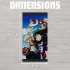 imageFranco Transformers Optimus Prime Super Soft Cotton BathPoolBeach Towel 60 in x 30 in Official Licensed Product CollectiblesMy Hero Academia