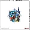 imageGallery Pops Transformers Battle In Brooklyn  Optimus Prime Wall Art Bundle 3Pack