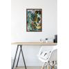 imageHasbro Transformers Rise of the Beasts  Optimus Primal Graffiti Wall Poster 224Lquot x 147Wquot Silver Framed VersionMahogany Framed Version