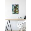 imageHasbro Transformers Rise of the Beasts  Optimus Primal Graffiti Wall Poster 224Lquot x 147Wquot Silver Framed VersionSilver Framed Version