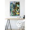 imageHasbro Transformers Rise of the Beasts  Optimus Primal Graffiti Wall Poster 224Lquot x 147Wquot Silver Framed VersionSilver Framed Version
