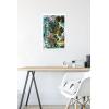 imageHasbro Transformers Rise of the Beasts  Optimus Primal Graffiti Wall Poster 224Lquot x 147Wquot Silver Framed VersionWhite Framed Version
