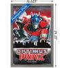 imageHasbro Transformers Rise of the Beasts  Optimus Prime Graffiti Wall Poster 34Lquot x 224Wquot Mahogany Framed VersionBarnwood Framed Version