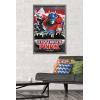 imageHasbro Transformers Rise of the Beasts  Optimus Prime Graffiti Wall Poster 34Lquot x 224Wquot Mahogany Framed VersionBarnwood Framed Version