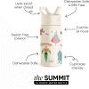 imageSimple Modern Kids Summit Water Bottle with Straw Lid  Transformers 14oz Stainless Steel Cup Insualted Tumbler for Toddlers Boys School  Transformer Bumble BeeDC Comics Super Hero Boys