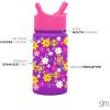 imageSimple Modern Kids Summit Water Bottle with Straw Lid  Transformers 14oz Stainless Steel Cup Insualted Tumbler for Toddlers Boys School  Transformer Bumble BeePaw Patrol Skye Flowers