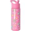imageSimple Modern Kids Summit Water Bottle with Straw Lid  Transformers 14oz Stainless Steel Cup Insualted Tumbler for Toddlers Boys School  Transformer Bumble BeePaw Patrol Sunny Florals
