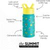 imageSimple Modern Kids Summit Water Bottle with Straw Lid  Transformers 14oz Stainless Steel Cup Insualted Tumbler for Toddlers Boys School  Transformer Bumble BeeCurious George Monkeying Around