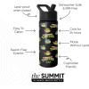 imageSimple Modern Kids Summit Water Bottle with Straw Lid  Transformers 14oz Stainless Steel Cup Insualted Tumbler for Toddlers Boys School  Transformer Bumble BeeTMNT Turtles Unite