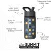 imageSimple Modern Kids Summit Water Bottle with Straw Lid  Transformers 14oz Stainless Steel Cup Insualted Tumbler for Toddlers Boys School  Transformer Bumble BeeStar Wars Helmets