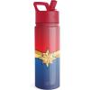 imageSimple Modern Kids Summit Water Bottle with Straw Lid  Transformers 14oz Stainless Steel Cup Insualted Tumbler for Toddlers Boys School  Transformer Bumble BeeMarvelCaptain Marvel