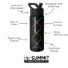 imageSimple Modern Kids Summit Water Bottle with Straw Lid  Transformers 14oz Stainless Steel Cup Insualted Tumbler for Toddlers Boys School  Transformer Bumble BeeStar Wars Saber Argyle