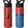 imageSimple Modern Kids Summit Water Bottle with Straw Lid  Transformers 14oz Stainless Steel Cup Insualted Tumbler for Toddlers Boys School  Transformer Bumble BeeMarvelSpider Armor