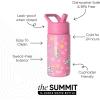 imageSimple Modern Kids Summit Water Bottle with Straw Lid  Transformers 14oz Stainless Steel Cup Insualted Tumbler for Toddlers Boys School  Transformer Bumble BeePaw Patrol Sunny Florals