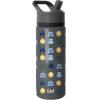imageSimple Modern Kids Summit Water Bottle with Straw Lid  Transformers 14oz Stainless Steel Cup Insualted Tumbler for Toddlers Boys School  Transformer Bumble BeeStar Wars Helmets