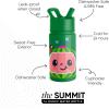 imageSimple Modern Kids Summit Water Bottle with Straw Lid  Transformers 14oz Stainless Steel Cup Insualted Tumbler for Toddlers Boys School  Transformer Bumble BeeCoComelon Watermelon