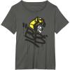 imageTransformers Classic BB Bumblebee Graffiti Face Portrait TShirtAsphalt Grey