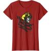 imageTransformers Classic BB Bumblebee Graffiti Face Portrait TShirtCranberry Red