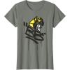 imageTransformers Classic BB Bumblebee Graffiti Face Portrait TShirtOlive Heather