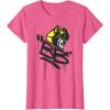 imageTransformers Classic BB Bumblebee Graffiti Face Portrait TShirtPink Heather