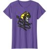 imageTransformers Classic BB Bumblebee Graffiti Face Portrait TShirtPurple Heather