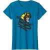 imageTransformers Classic BB Bumblebee Graffiti Face Portrait TShirtSapphire Blue
