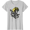 imageTransformers Classic BB Bumblebee Graffiti Face Portrait TShirtSilver Grey