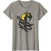 imageTransformers Classic BB Bumblebee Graffiti Face Portrait TShirtSlate Grey