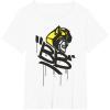 imageTransformers Classic BB Bumblebee Graffiti Face Portrait TShirtWhite